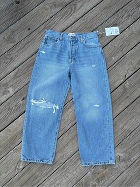 Etica Light Blue Relaxed Distressed Men’s Jeans